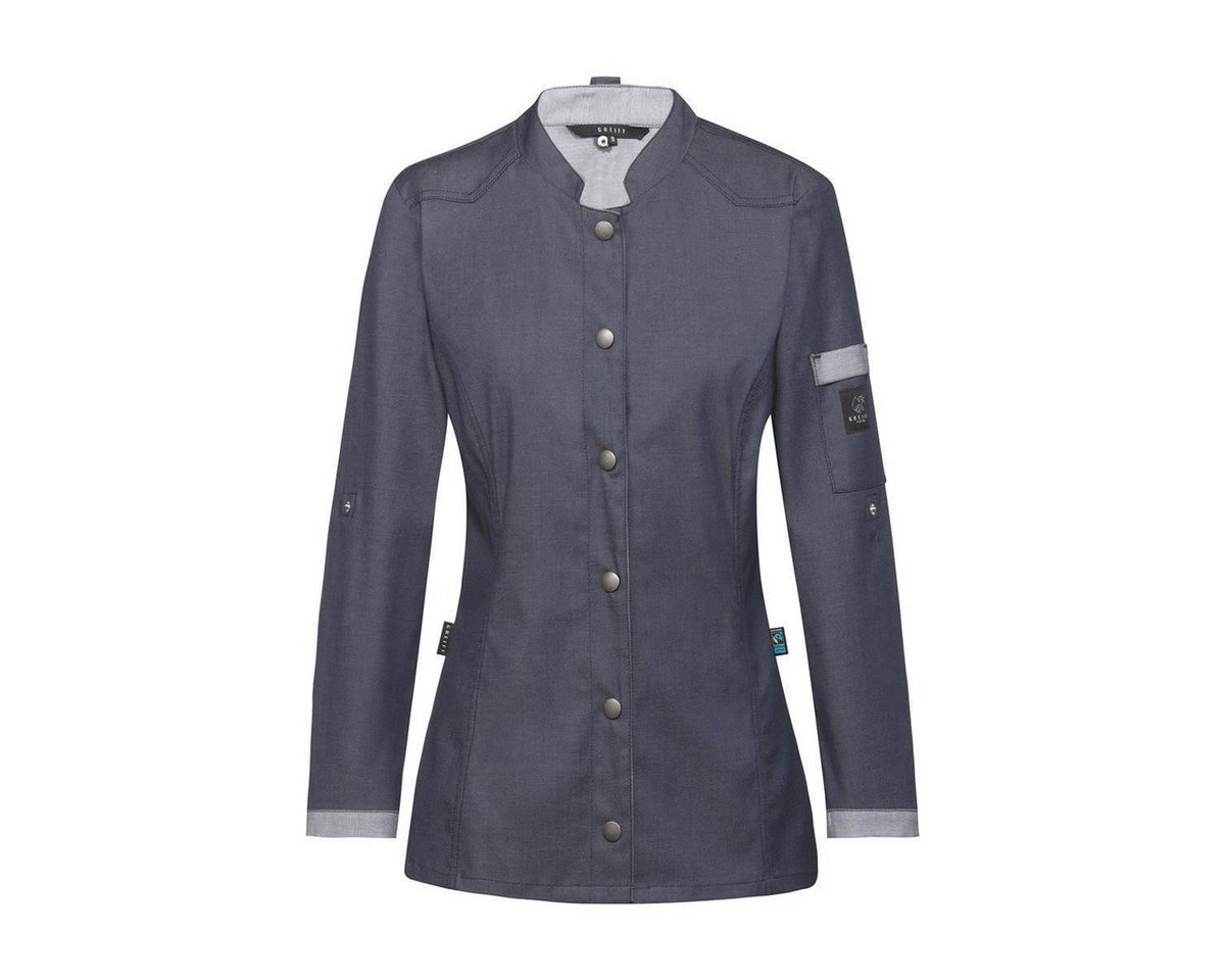 GREIFF Kochjacke Greiff GASTRO-MODA Cuisine Damen Kochjacke Bikerstyle Marine von GREIFF