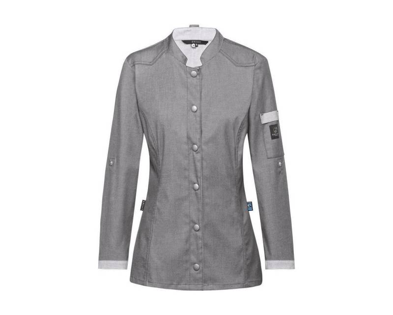 GREIFF Kochjacke Greiff GASTRO-MODA Cuisine Damen Kochjacke Bikerstyle Regular Grau von GREIFF