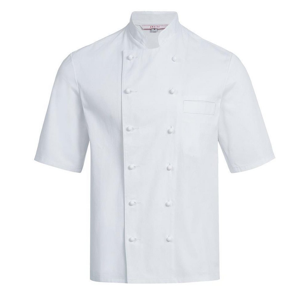 GREIFF Kochjacke Greiff GASTRO MODA Cuisine Herren Basic-Kochjacke Kurzarm Weiß von GREIFF
