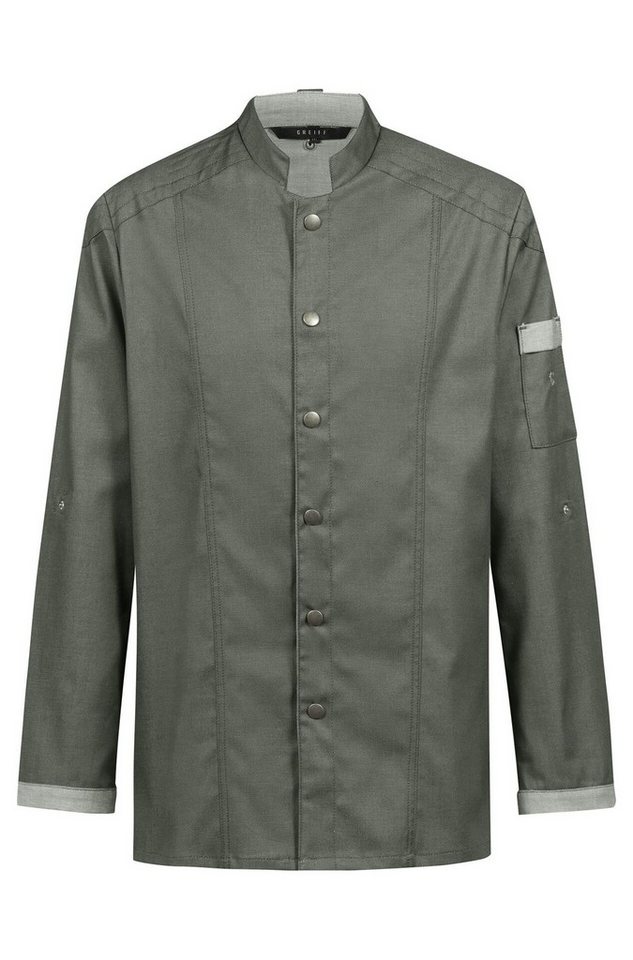 GREIFF Kochjacke Greiff GASTRO-MODA Cuisine Herren Kochjacke Bikerstyle Grün von GREIFF