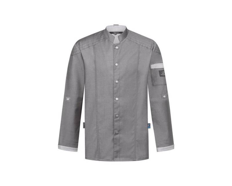 GREIFF Kochjacke Greiff GASTRO-MODA Cuisine Herren Kochjacke Bikerstyle Regular Grau XL von GREIFF