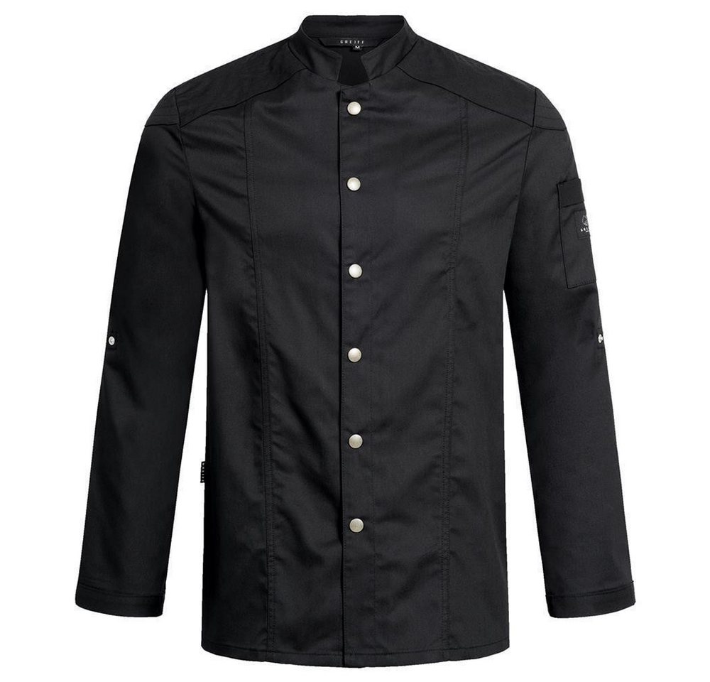 GREIFF Kochjacke Greiff GASTRO MODA Cuisine Herren Kochjacke Bikerstyle Schwarz von GREIFF