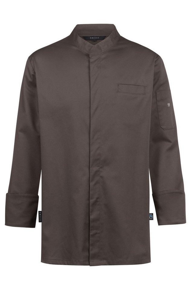 GREIFF Kochjacke Greiff GASTRO-MODA Cuisine Herren Kochjacke Regular-Fit Taupe von GREIFF
