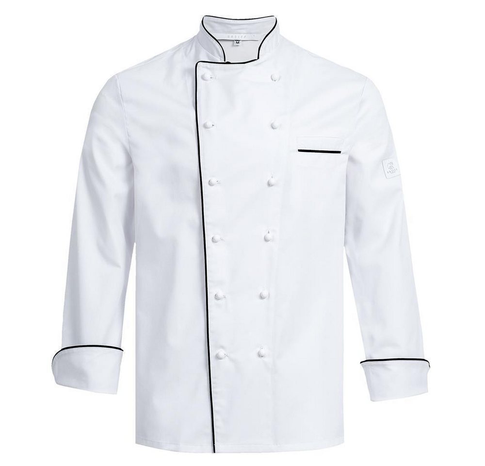 GREIFF Kochjacke Greiff GASTRO MODA Cuisine Herren Premium-Kochjacke Regular Weiß von GREIFF