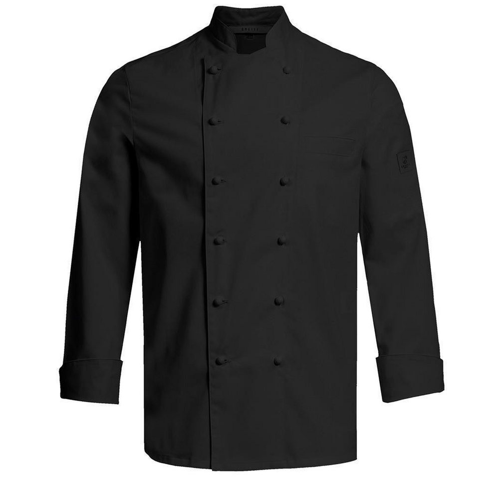 GREIFF Kochjacke Greiff GASTRO MODA Cuisine Herren Premium-Kochjacke Schwarz von GREIFF