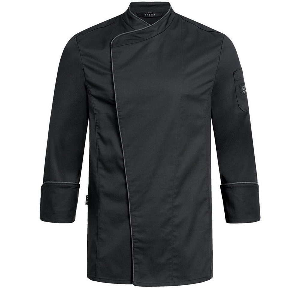 GREIFF Kochjacke Greiff GASTRO MODA Cuisine Herren Premium-Kochjacke Schwarz von GREIFF