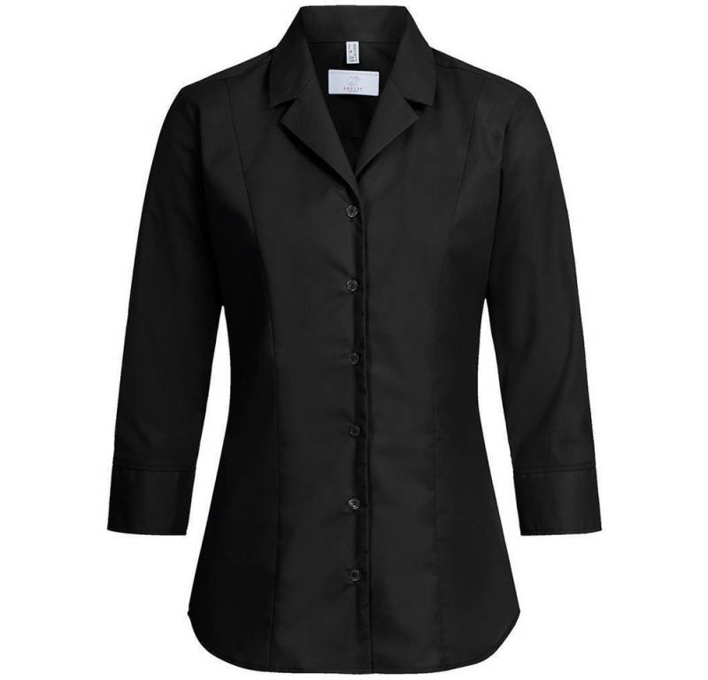 GREIFF Kurzarmbluse Greiff Corporate BASIC Damen Bluse 3/4 Kent Regular-Fit Schwarz 46 von GREIFF