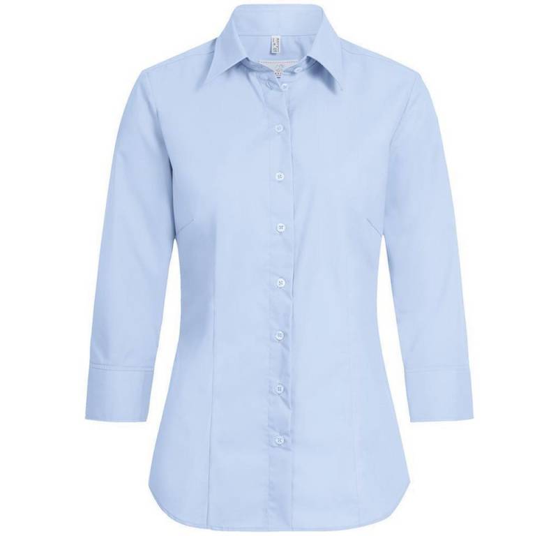 GREIFF Kurzarmbluse Greiff Corporate Bluse BASIC Damen 3/4 Kent Regular-Fit Hellblau 34 von GREIFF