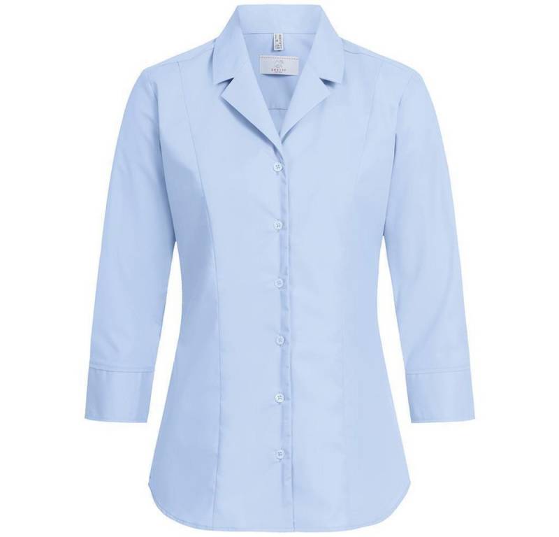 GREIFF Kurzarmbluse Greiff Corporate Bluse BASIC Damen 3/4 Kent Regular-Fit Hellblau 52 von GREIFF