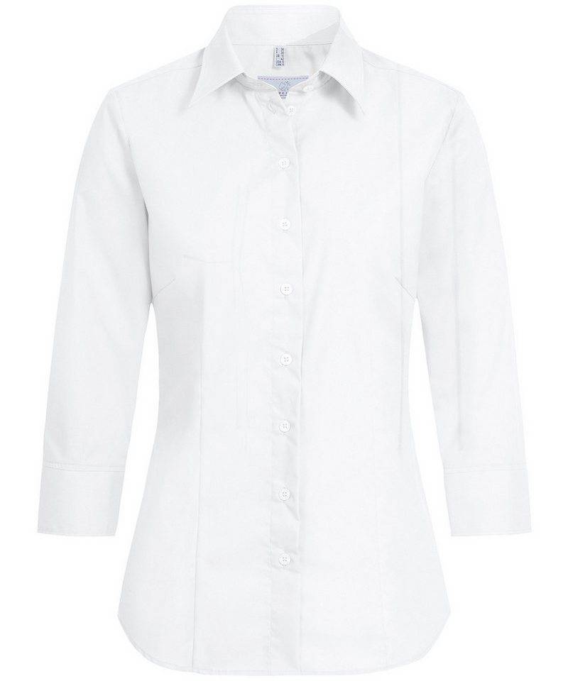 GREIFF Kurzarmbluse Greiff Corporate Bluse BASIC Damen 3/4 Kent Regular-Fit Weiß 42 von GREIFF