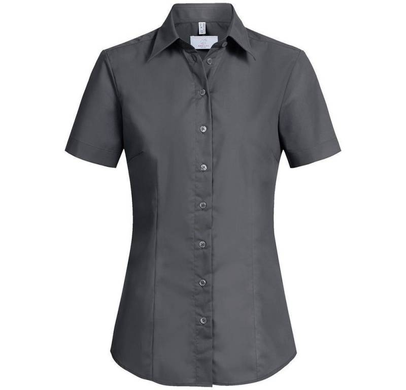 GREIFF Kurzarmbluse Greiff Corporate Bluse Damen BASIC Anthrazit 46 von GREIFF