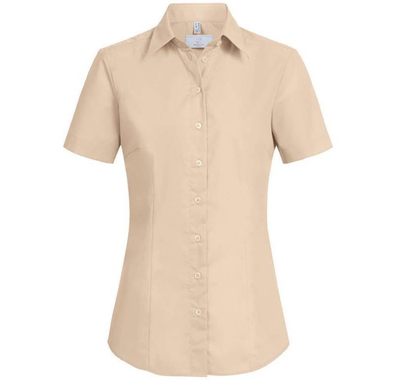 GREIFF Kurzarmbluse Greiff Corporate Bluse Damen BASIC Regular-Fit Beige 38 von GREIFF