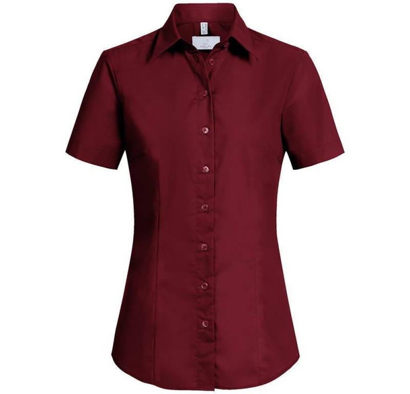 GREIFF Kurzarmbluse Greiff Corporate Bluse Damen BASIC Regular-Fit Bordeaux 40 von GREIFF
