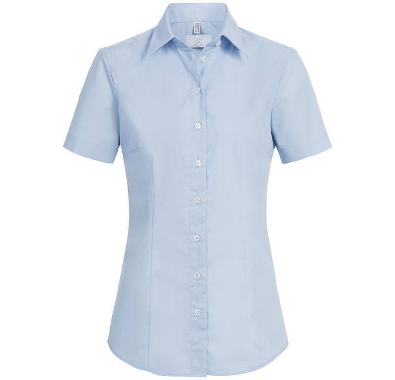 GREIFF Kurzarmbluse Greiff Corporate Bluse Damen BASIC Regular-Fit Hellblau 44 von GREIFF