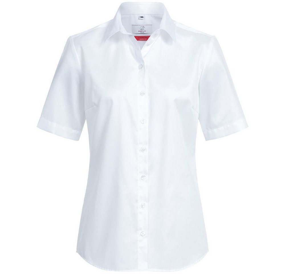 GREIFF Kurzarmbluse Greiff Corporate Bluse PREMIUM Damen OEKO TEX® Bügelfrei Weiß 58 von GREIFF