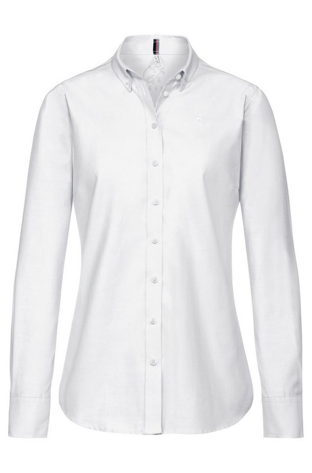 GREIFF Langarmbluse Greiff CASUAL Damen Bluse Langarm Button-Down Regular-Fit Weiß von GREIFF