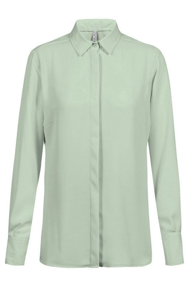 GREIFF Langarmbluse Greiff CHIFFON Damen Chiffon-Bluse Langarm Kent Regular Mint von GREIFF