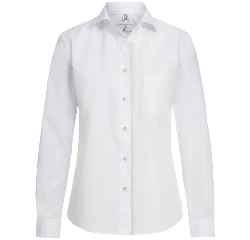 GREIFF Langarmbluse Greiff Corporate Bluse BASIC Damen Comfort Fit OEKO TEX® Weiß von GREIFF