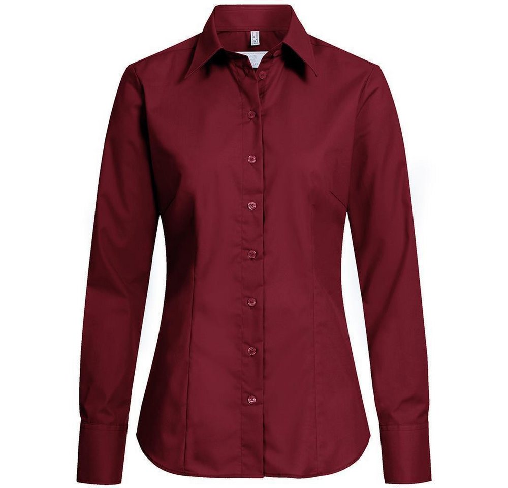 GREIFF Langarmbluse Greiff Corporate Bluse Damen BASIC Regular-Fit Bordeaux 42 von GREIFF