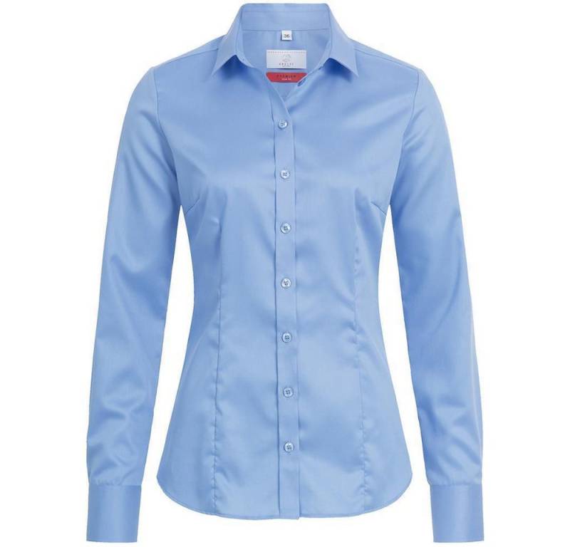 GREIFF Langarmbluse Greiff Corporate Bluse PREMIUM Damen OEKO TEX® Bügelfrei Mittelblau 32 von GREIFF