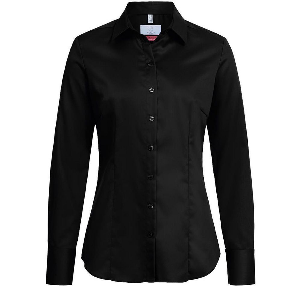 GREIFF Langarmbluse Greiff Corporate Bluse PREMIUM Damen OEKO TEX® Bügelfrei Schwarz 40 von GREIFF
