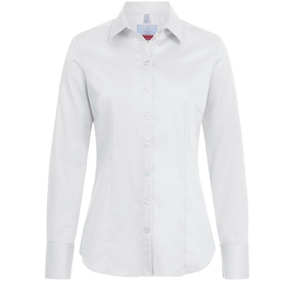 GREIFF Langarmbluse Greiff Corporate Bluse PREMIUM Damen OEKO TEX® Bügelfrei Weiß 48 von GREIFF