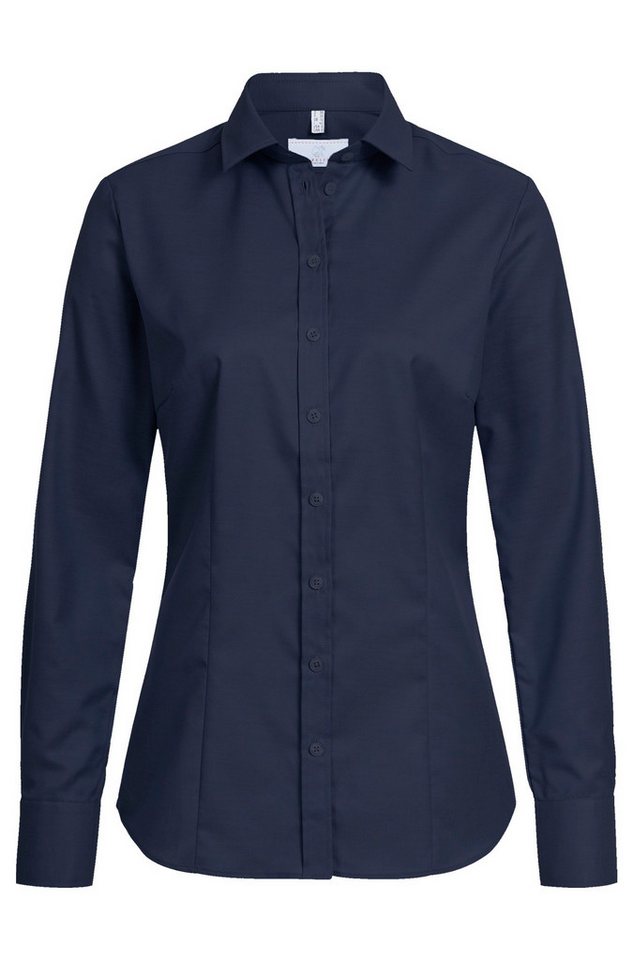 GREIFF Langarmbluse Greiff Modern with 37.5® Damen Bluse Langarm Kent Regular Marine von GREIFF