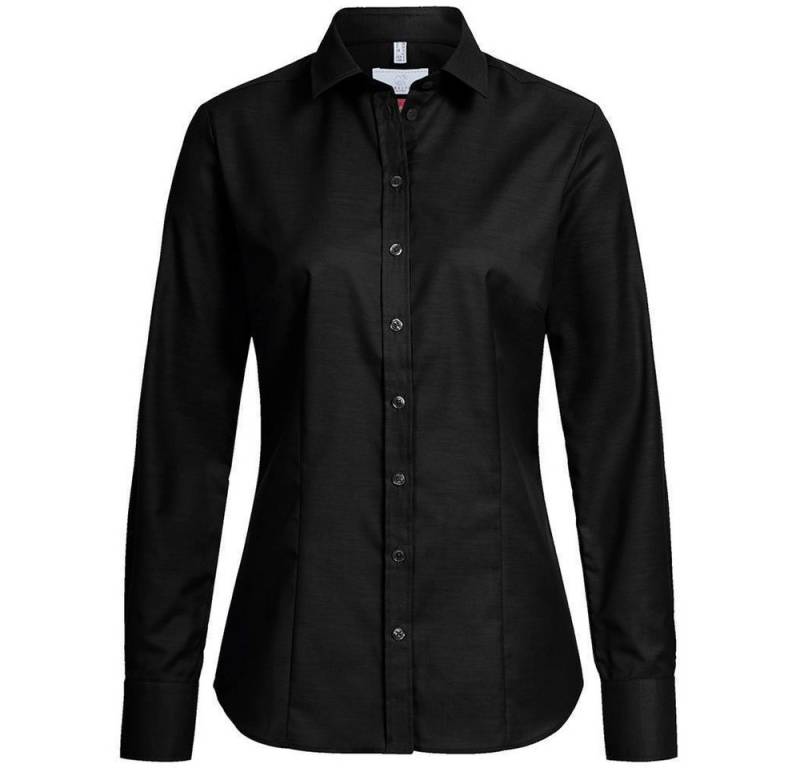 GREIFF Langarmbluse Greiff Modern with 37.5® Damen Bluse Langarm Kent Regular Schwarz von GREIFF