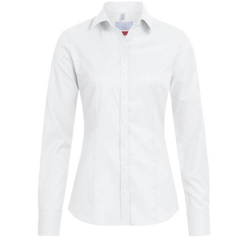 GREIFF Langarmbluse Greiff Modern with 37.5® Damen Bluse Langarm Kent Slim-Fit Weiß von GREIFF