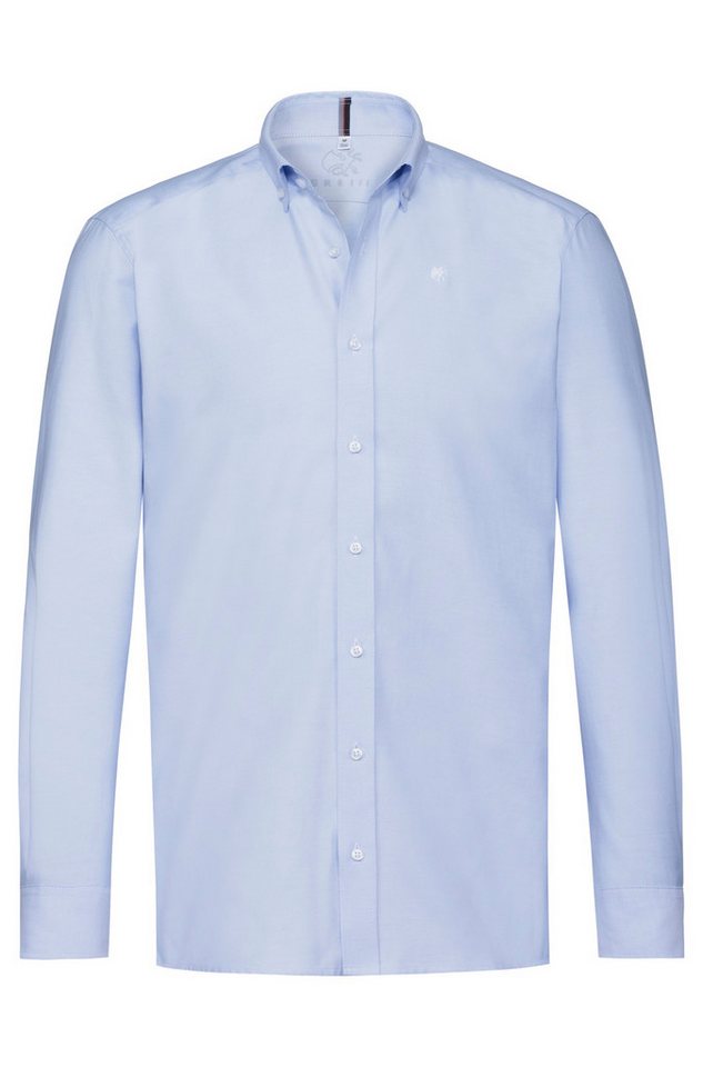 GREIFF Langarmhemd Greiff CASUAL Herren Hemd Langarm Button-Down Regular Hellblau von GREIFF
