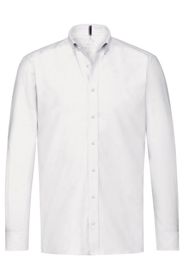 GREIFF Langarmhemd Greiff CASUAL Herren Hemd Langarm Button-Down Regular Weiß von GREIFF