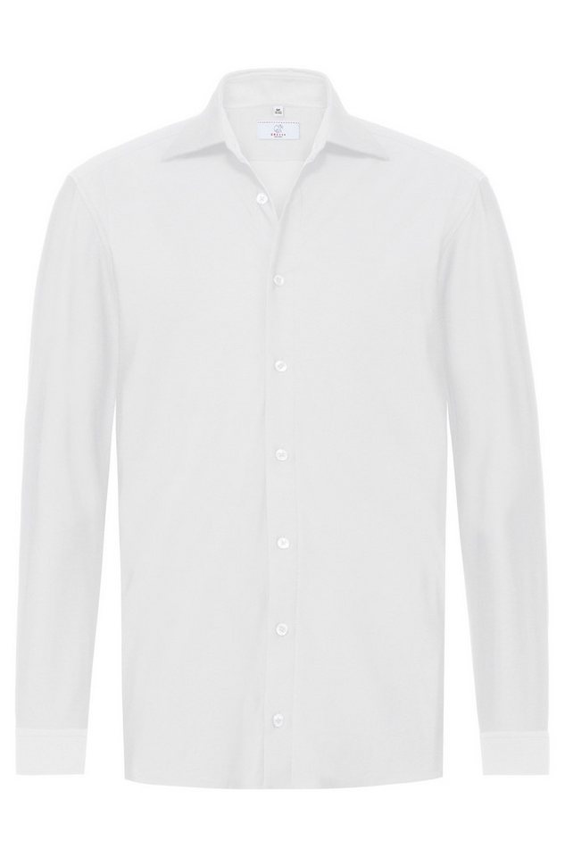 GREIFF Langarmhemd Greiff CASUAL Herren Jerseyhemd Langarm New-Kent Regular Weiß von GREIFF