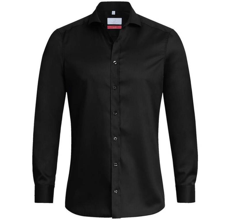 GREIFF Langarmhemd Greiff Corporate Hemd PREMIUM Herren OEKO TEX® Schwarz von GREIFF