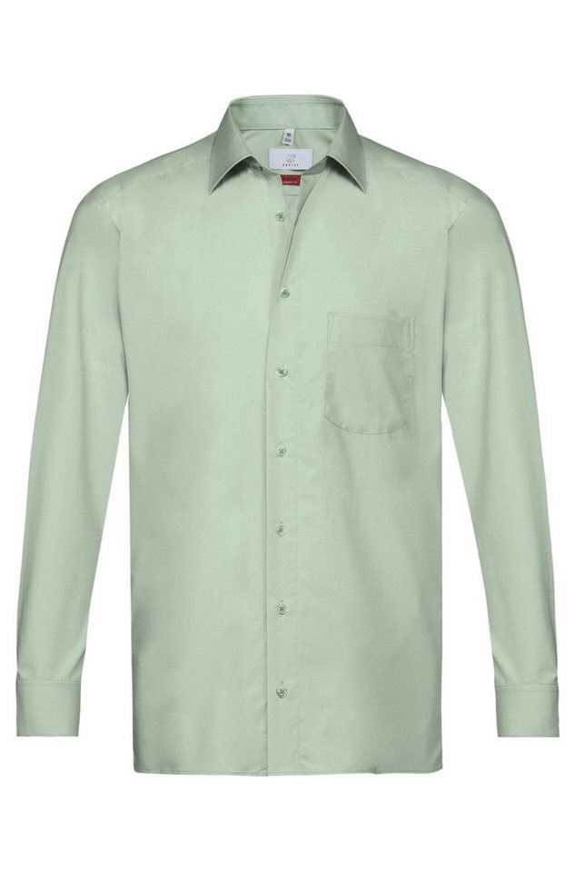 GREIFF Langarmhemd Greiff Essentials BASIC Herren Hemd Kent Regular-Fit Mint 41/42 von GREIFF