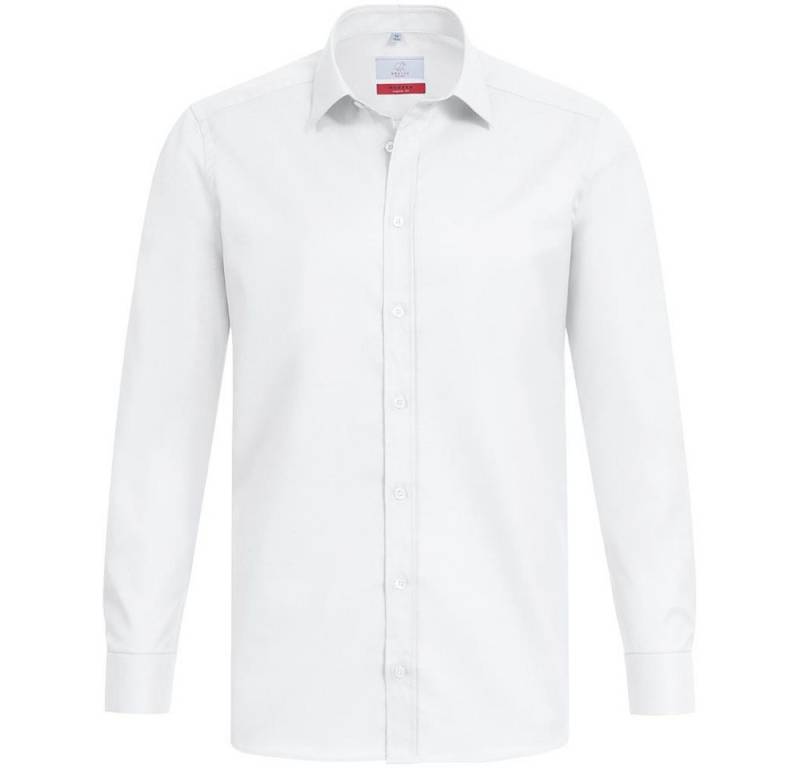 GREIFF Langarmhemd Greiff Modern with 37.5® Herren Hemd Langarm Kent Regular Weiß von GREIFF