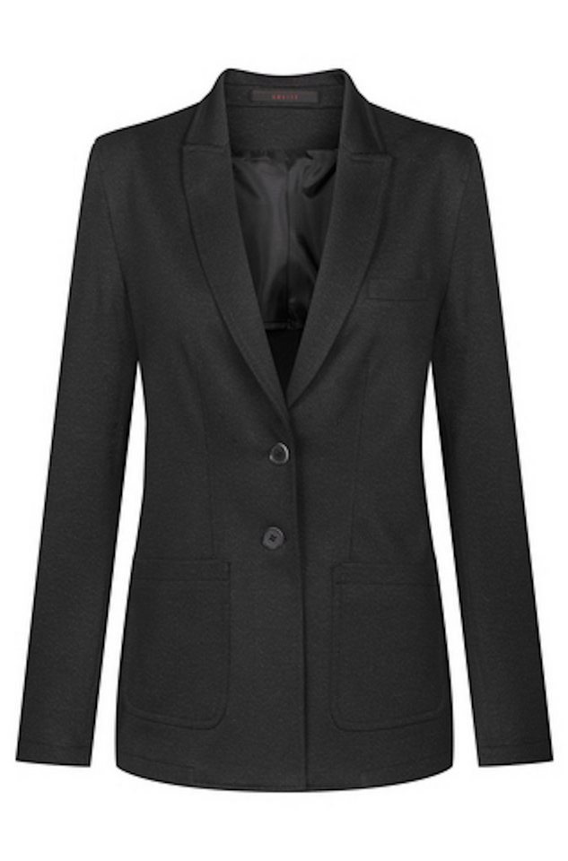 GREIFF Longblazer Greiff CASUAL Damen Jersey-Longblazer Regular Anthrazit meliert 42 von GREIFF