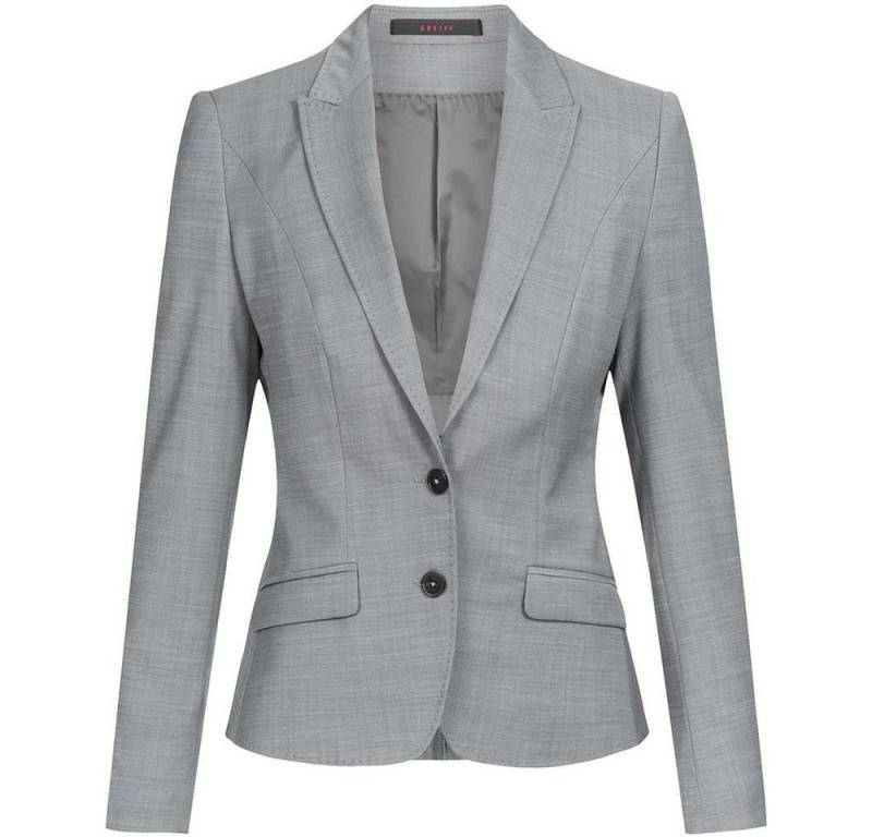 GREIFF Longblazer Greiff Modern WITH 37.5® Damen Business-Blazer Slim-Fit Hellgrau 32 von GREIFF