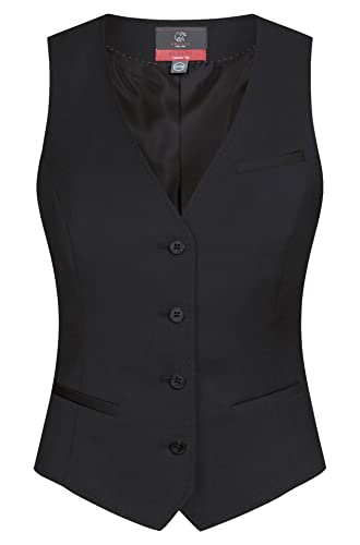 GREIFF Modern WITH 37.5 Damen Business-Weste Regular Schwarz 54 von GREIFF