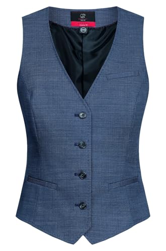 GREIFF Modern WITH 37.5 Damen Weste Regular Mittelblau PINPOINT 52 GREIFF Modern WITH 37.5 Damen Weste Regular Mittelblau PINPOINT 52 von GREIFF