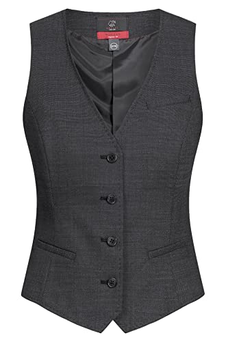 GREIFF Modern WITH 37.5 Damen Weste Regular Schwarz PINPOINT 42 von GREIFF