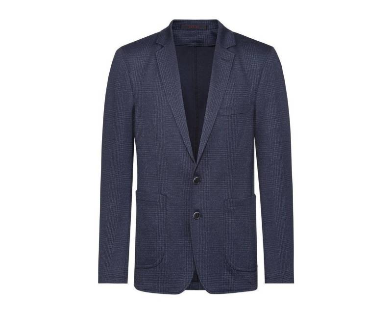 GREIFF Sakko Greiff Corporate Sakko Herren CASUAL OEKO TEX® Glencheck Blau 54 von GREIFF