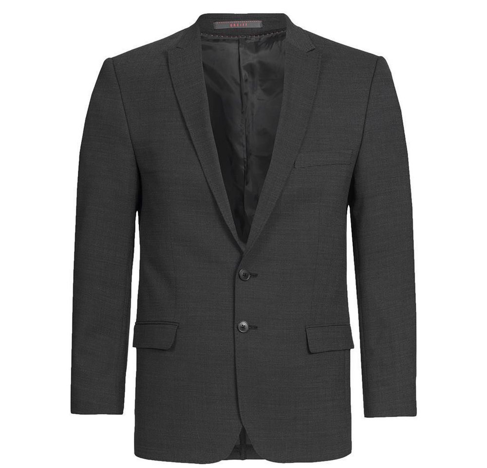 GREIFF Sakko Greiff Corporate Sakko Herren Modern WITH 37.5® Schwarz PINPOINT 62 von GREIFF