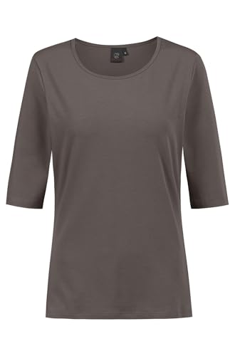 GREIFF Shirts Damen Shirt 1/2-Arm Rundhals Regular-Fit Taupe XL von GREIFF