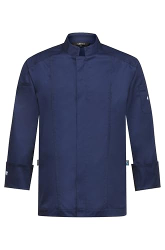 Greiff Gastro Moda Herren Cuisine Kochjacke Benjamin Maerz Stehkragen Reißverschluss Regular Fit Baumwollmix Stretch Oeko TEX® Dunkelblau 3XL Greiff Gastro Moda Herren Cuisine Kochjacke Benjamin Maerz Stehkragen Reißverschluss Regular Fit Baumwollmix Stretch Oeko TEX® Dunkelblau 3XL von Greiff