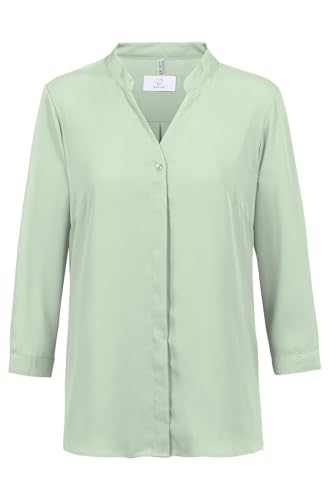 GREIFF Chiffon Damen Chiffon-Bluse 3/4-Arm V-Neck Regular Mint 32 von GREIFF