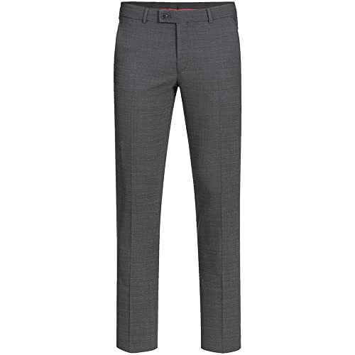 Greiff Corporate Wear Modern with 37.5 Herren Hose Regular Fit Schwarz Pinpoint Modell 1326 Größe 56 von GREIFF
