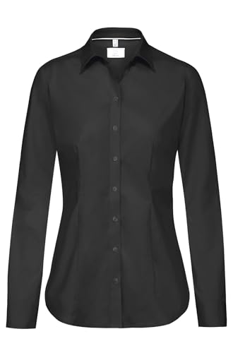 Greiff Corporate Bluse Premium Damen Oeko TEX® Schwarz 48 von GREIFF