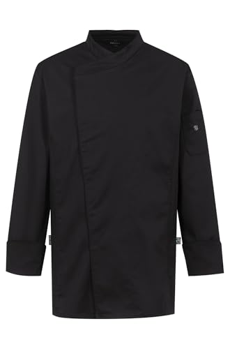 Greiff Gastro-Moda Cuisine Herren Kochjacke Regular Jersey Schwarz L von GREIFF