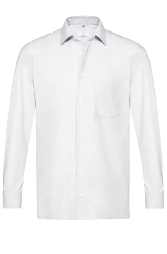 Greiff Größe 41/42 Corporate Wear Basic Herren Hemd Regular Fit Langarm Weiß Modell 6665 von GREIFF