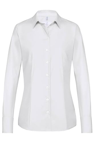 Greiff Corporate Bluse Damen Basic Regular-Fit Weiß 42 von Greiff